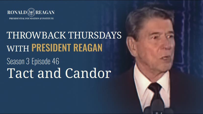 Ronald Reagan's Tact and Candor: Navigating Press Interviews with Confidence