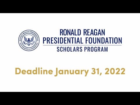 How To Apply For The GE-Reagan Foundation Scholarship Program | The ...