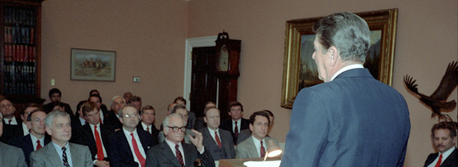 President Reagan's White House Diaries - 02-26-1985 Ronald Reagan's white house diaries for the day of 02-26-1985