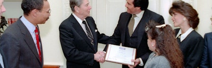 President Reagan's White House Diaries - 02-25-1988 Ronald Reagan's white house diaries for the day of 02-25-1988