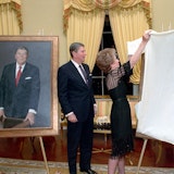 Ronnie and Nancy Unveiling Their Portraits Ronnie and Nancy Unveiling Their Portraits