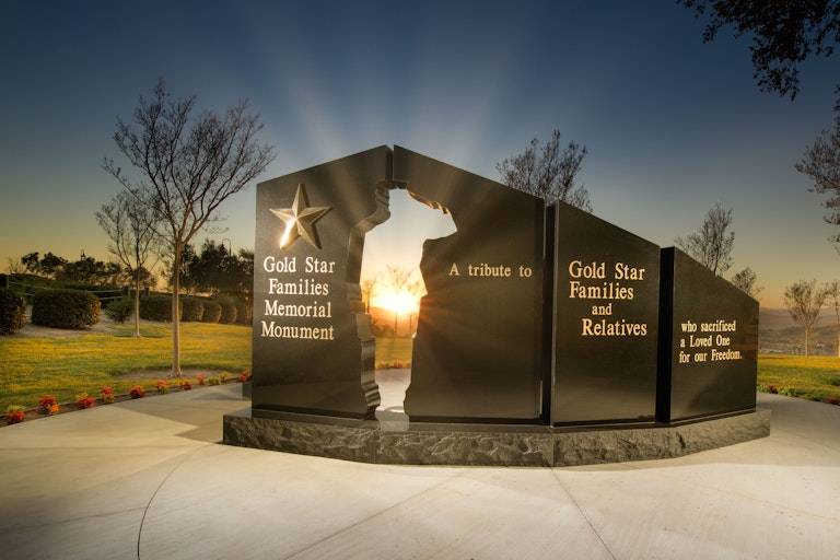 Goldstar Memorial at the Reagan Library Gold Star Families Memorial Monument
