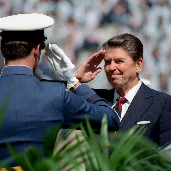 Ronald Reagan Salutes Ronald Reagan Salutes