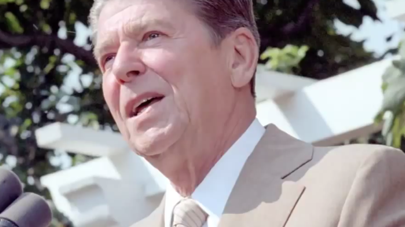 Quote - At home, our enemy is no longer Red Coats, but… Ronald Reagan's quote At home, our enemy is no longer Red Coats, but…