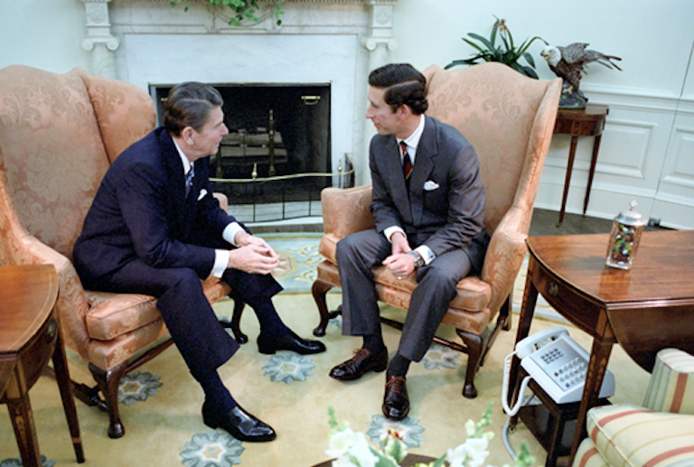 Presdient Reagan with King Charles