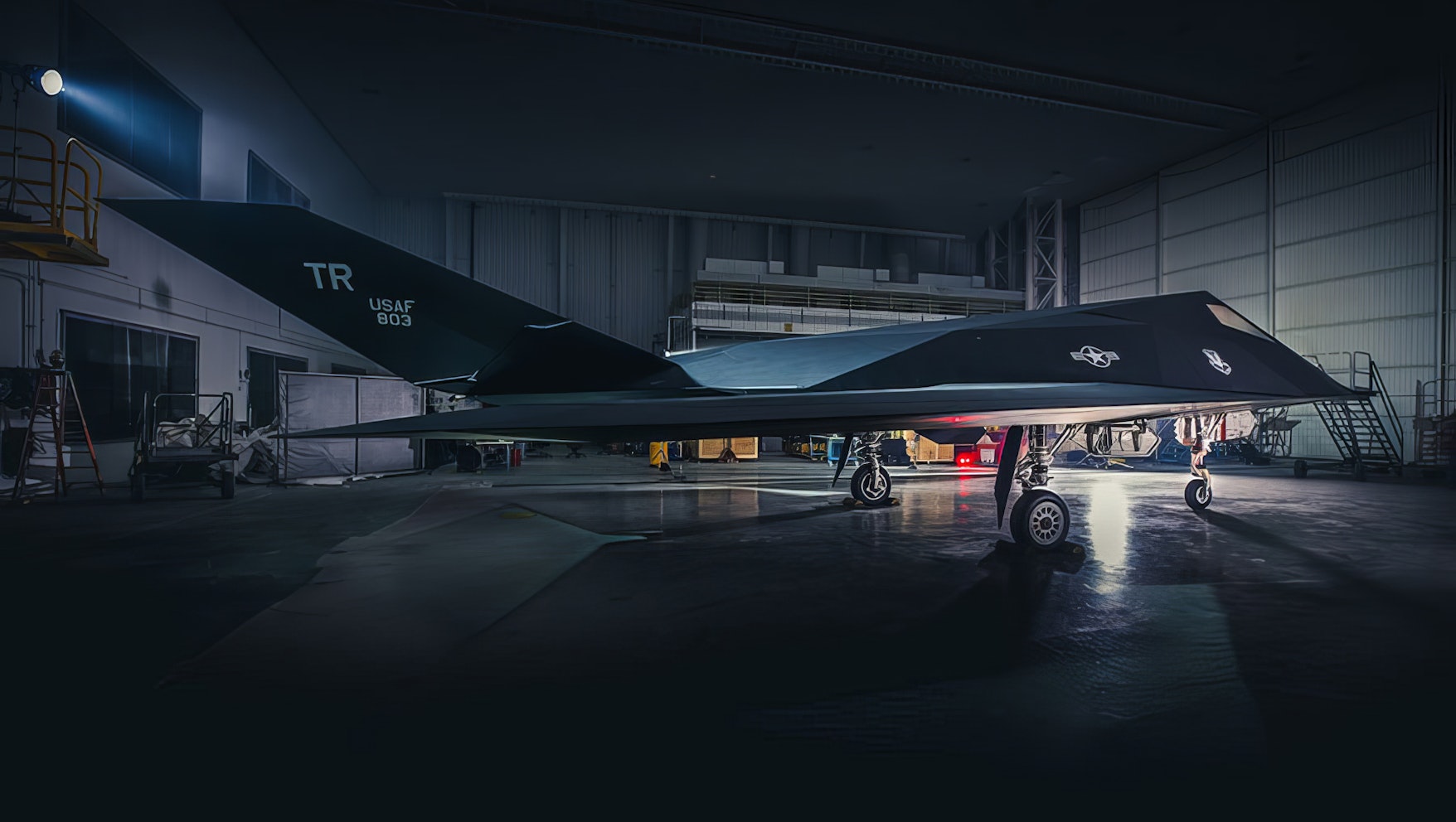 F-117 Nighthawk Stealth Fighter in the Ronald Reagan Museum F-117 Nighthawk Stealth Fighter in the Ronald Reagan Museum