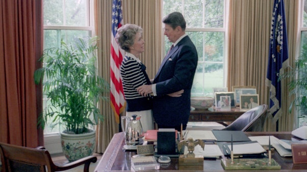 Nancy and Ronnie in the Oval Office Nancy and Ronnie in the Oval Office