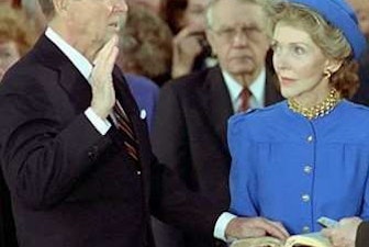 Reagan swearing in Reagan swearing in