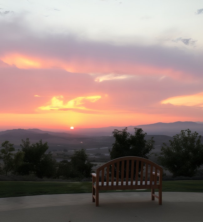 Sunset at the Reagan Library Sunset at the Reagan Library