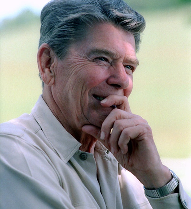 Ronald Reagan headshot Ronald Reagan headshot
