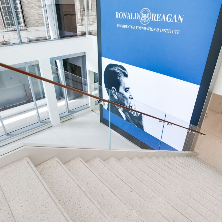 Reagan Institute in DC Staircase in beautiful building
