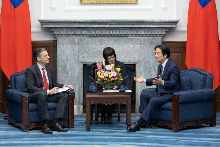 • David Trulio, President and CEO of the Ronald Reagan Presidential Foundation and Institute with Taiwan President Ching-Te Lai • David Trulio, President and CEO of the Ronald Reagan Presidential Foundation and Institute with Taiwan President Ching-Te Lai