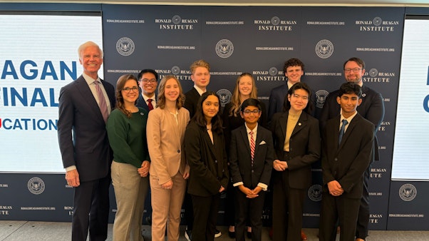 Oratory Finals Group Photo Group Photo of Judges and Students