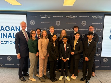 Group Photo of Judges and Students