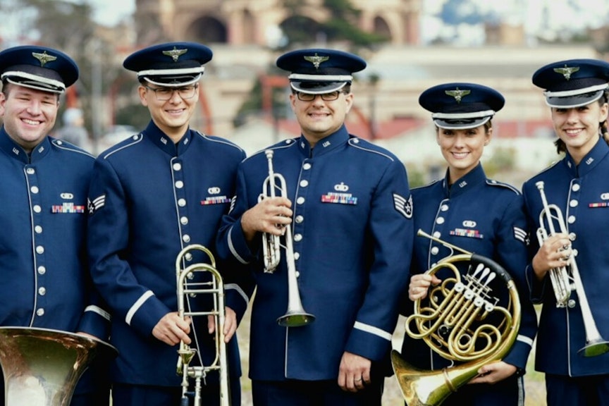 Members of the U.S. Air Force Band of the Golden West