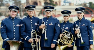 Members of the U.S. Air Force Band of the Golden West
