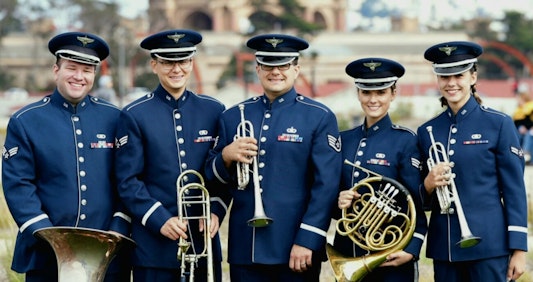 Members of the U.S. Air Force Band of the Golden West