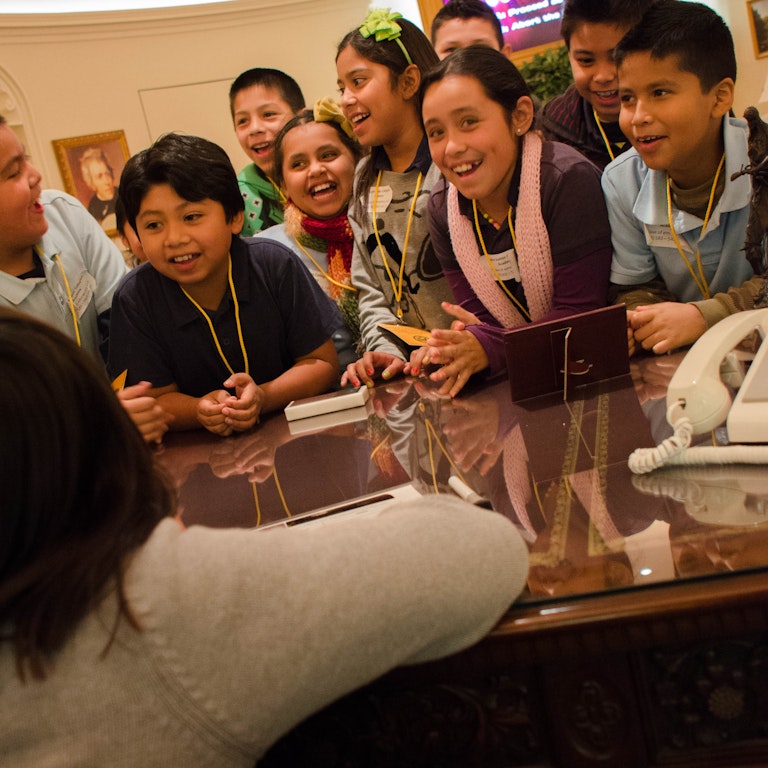 RLC Students Students in Oval Office