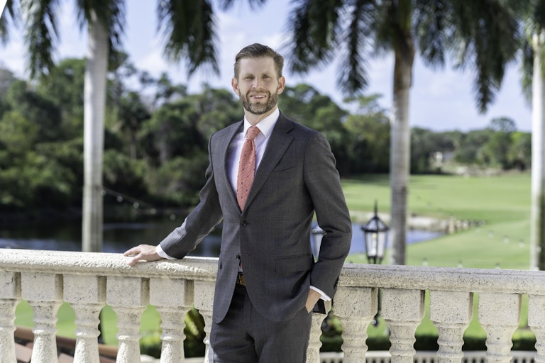 Eric Trump. Photo credit: Courtney Reed. Eric Trump. Photo credit: Courtney Reed
