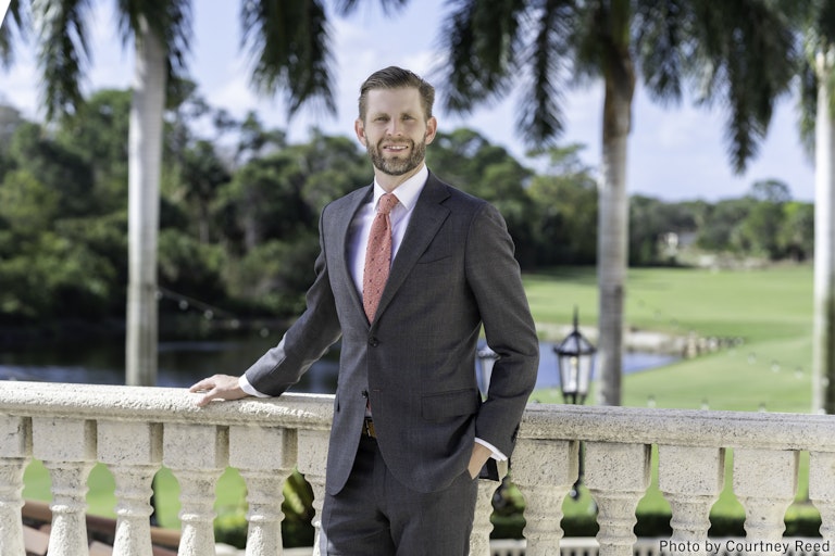 Eric Trump. Photo credit: Courtney Reed. Eric Trump. Photo credit: Courtney Reed