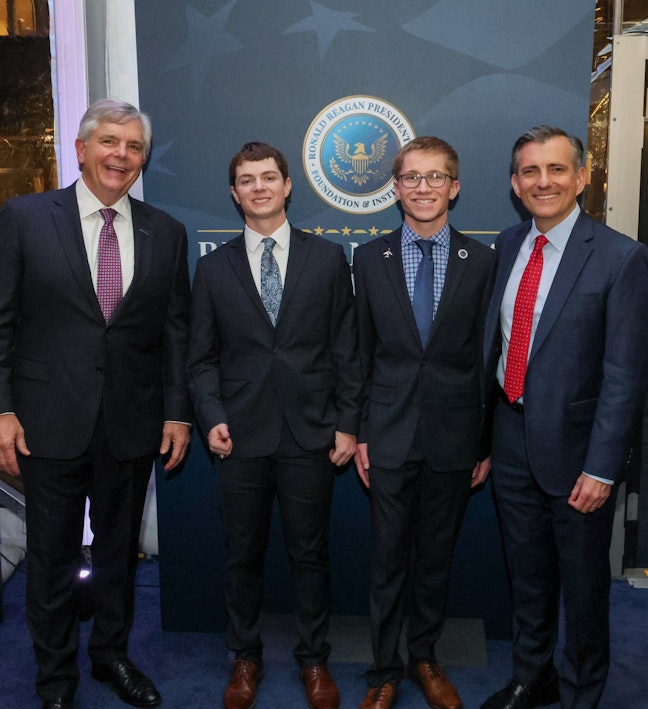 RNDF 2025 GE-Reagan Scholars GE-Reagan Scholars with Reagan Foundation & GE Aerospace