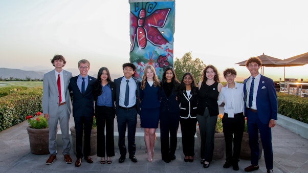2025 GE-Reagan Scholars 2025 GE-Reagan Scholars at Berlin Wall