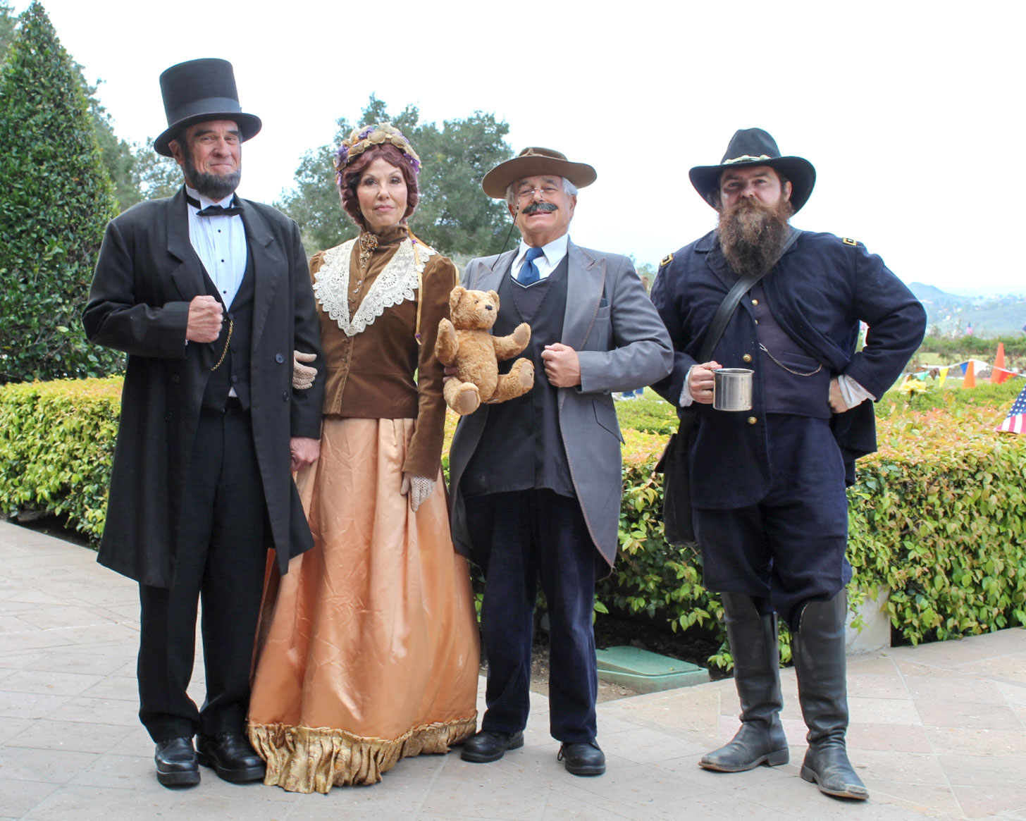 President re-enactors