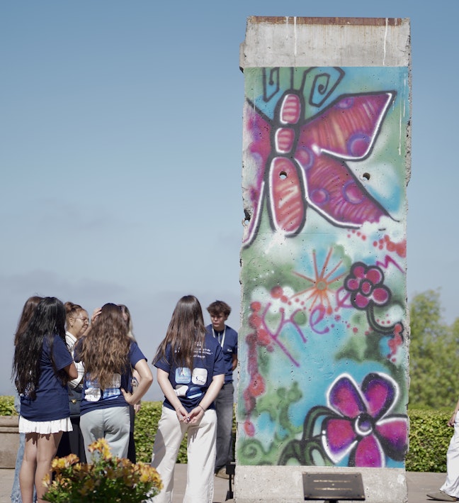 GALP Berlin Wall Students at Berlin Wall
