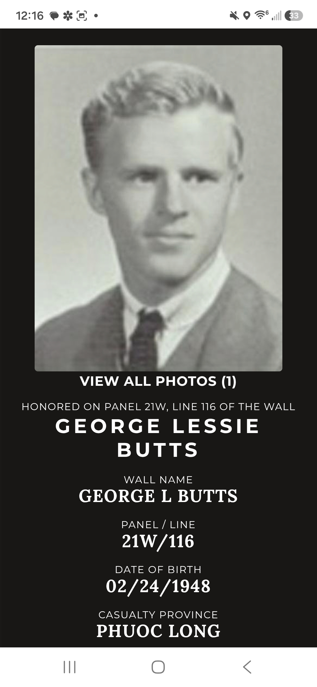George Lessie Butts