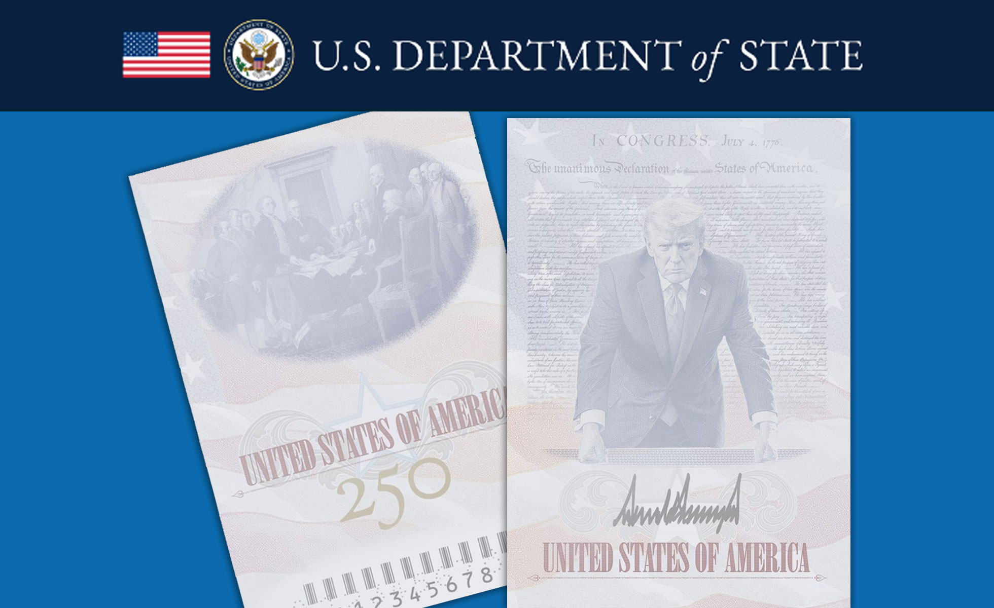 Commemorative Passport Celebrating America’s 250th Anniversary