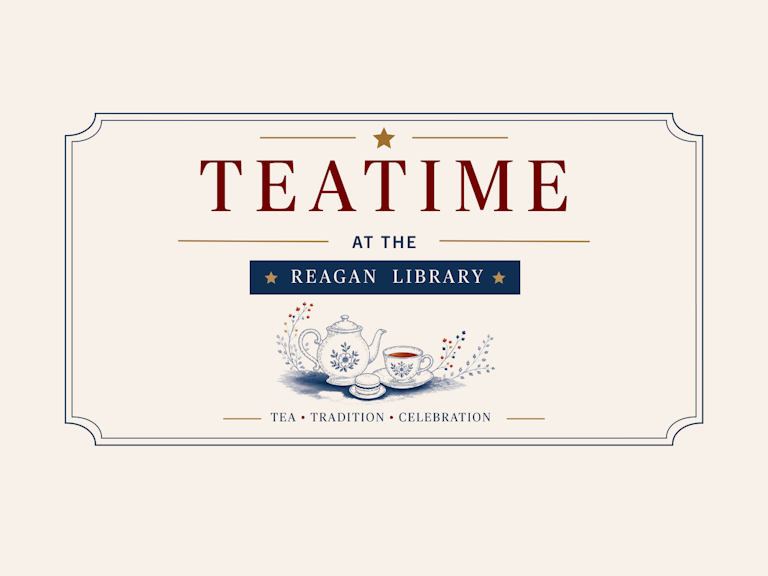 Teatime at the Reagan Library