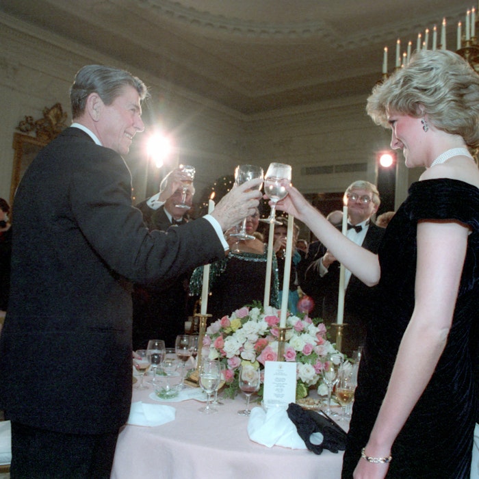 Ronald Reagan and Princess Diana cheers