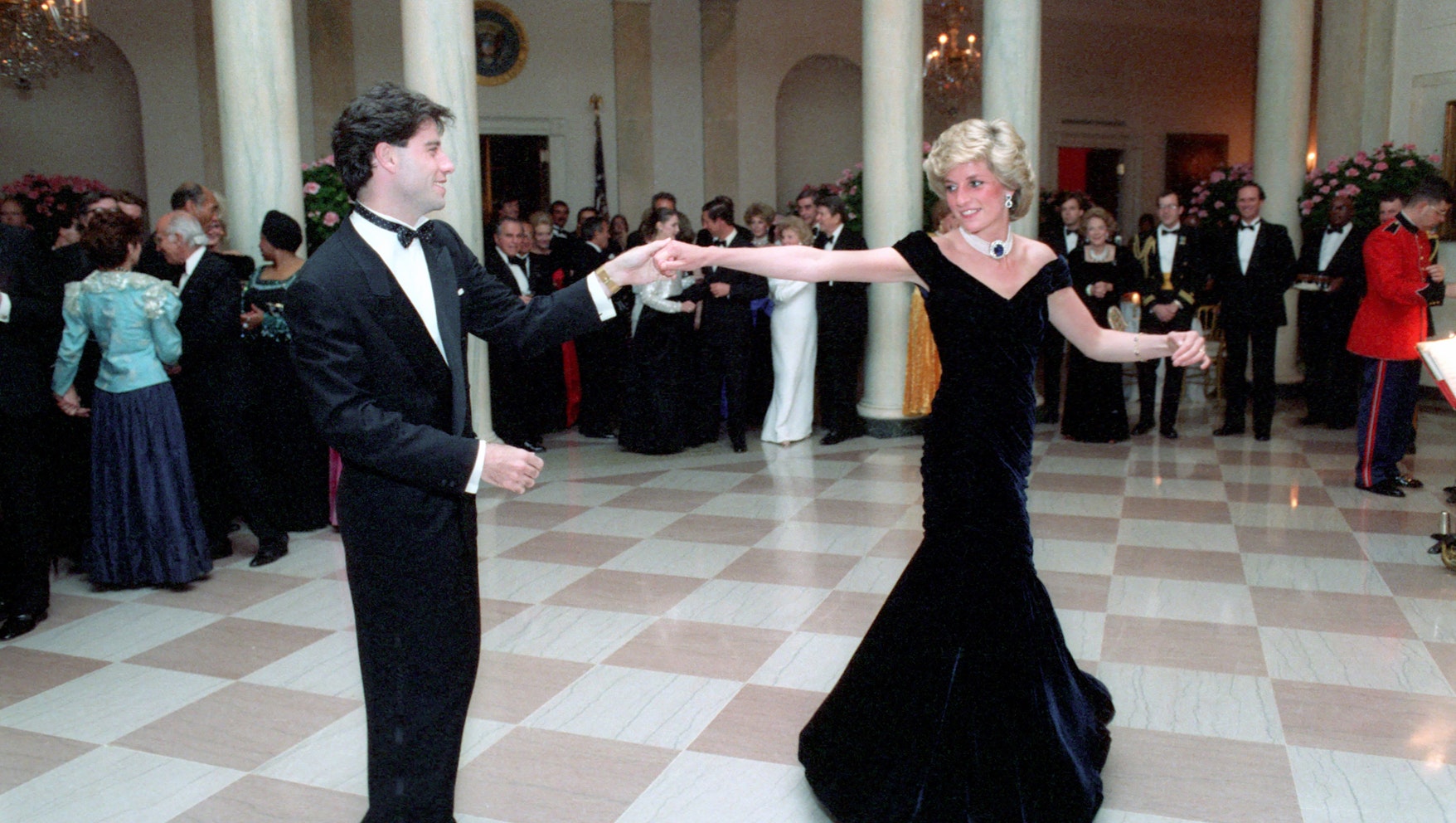 John Travolta and Princess Diana dancing