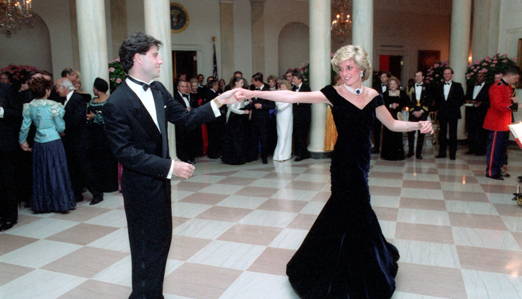John Travolta and Princess Diana dancing