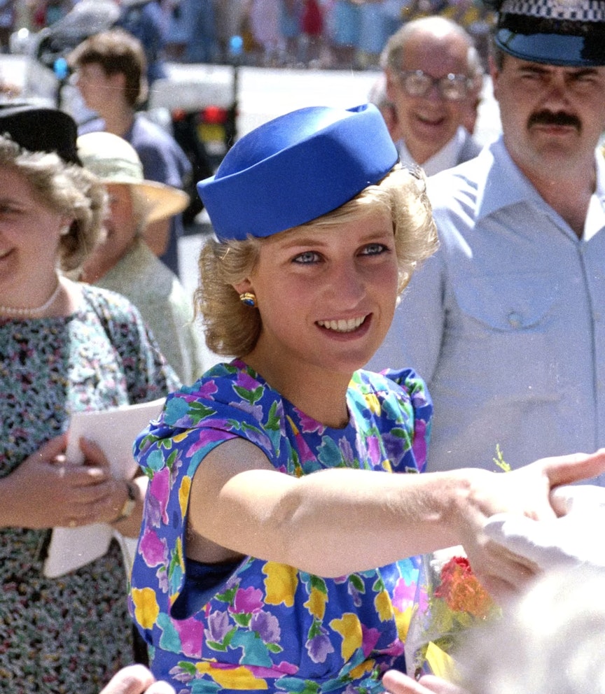 Diana in the “Caring” dress