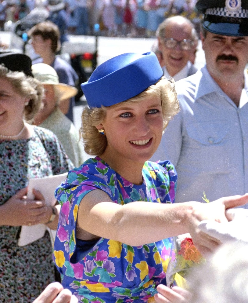 Diana in the “Caring” dress