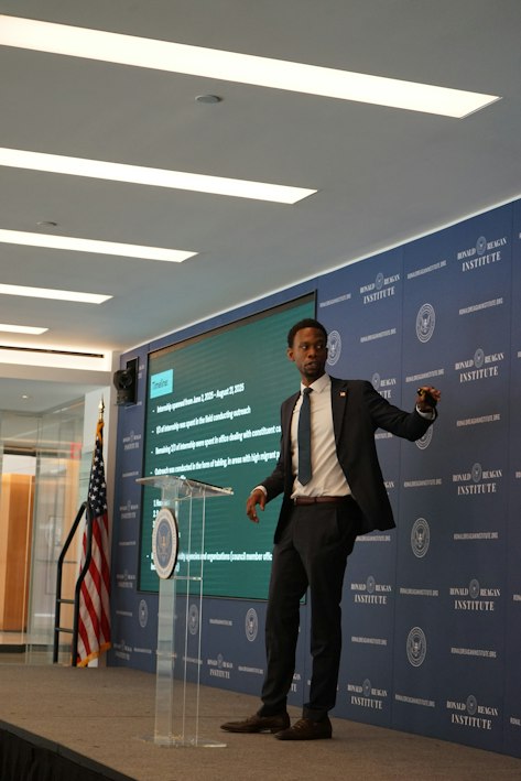 Civic Leaders Fellows present at the Ronald Reagan Institute in Washington, DC.